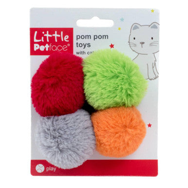 Little Petface Pom Pom Cat Kitten Toys