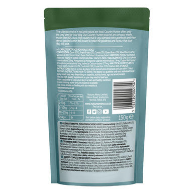 Natures Menu Country Hunter Duck Wet Dog Food Pouches