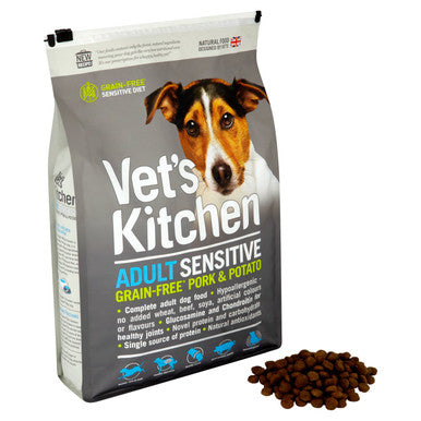 Vets Kitchen Adult Grain free Sensitive Pork Potato Dry Dog Food