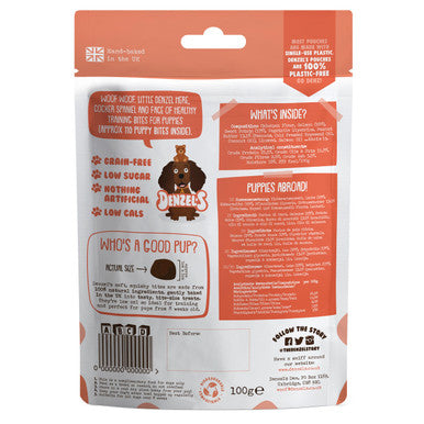 Denzels Puppy Bites Soft n Squishy Low Calorie Training Dog Treats Peanut Butter Sweet Potato Salmon