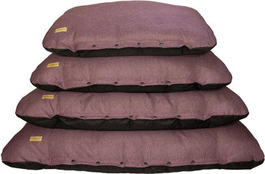 Earthbound Flat Cushion Dog Bed in Eden Mulberry