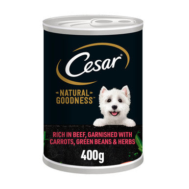 Cesar Natural Goodness Wet Dog Food Beef in Loaf