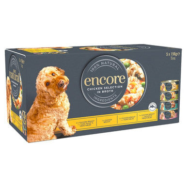 Encore Adult Wet Dog Food Chicken Selection in Broth