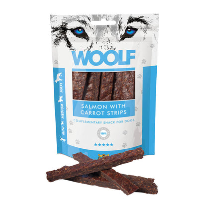 Woolf Salmon with Carrot strips Dog Treats