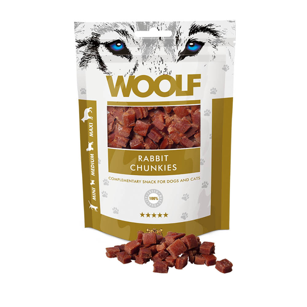 Woolf Rabbit Chunkies Dog Treats