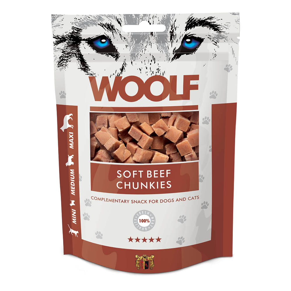 Woolf Beef Chunkies Dog Treats