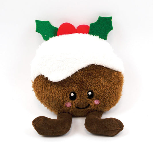 Front View of Happy Pet Christmas Pudding Dog Toy