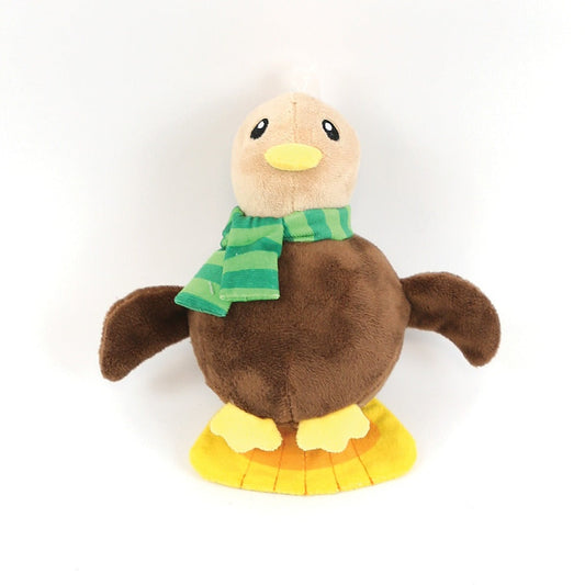 Front View of Happy Pet Terry the Turkey Chick Squeaker Ball Dog Toy