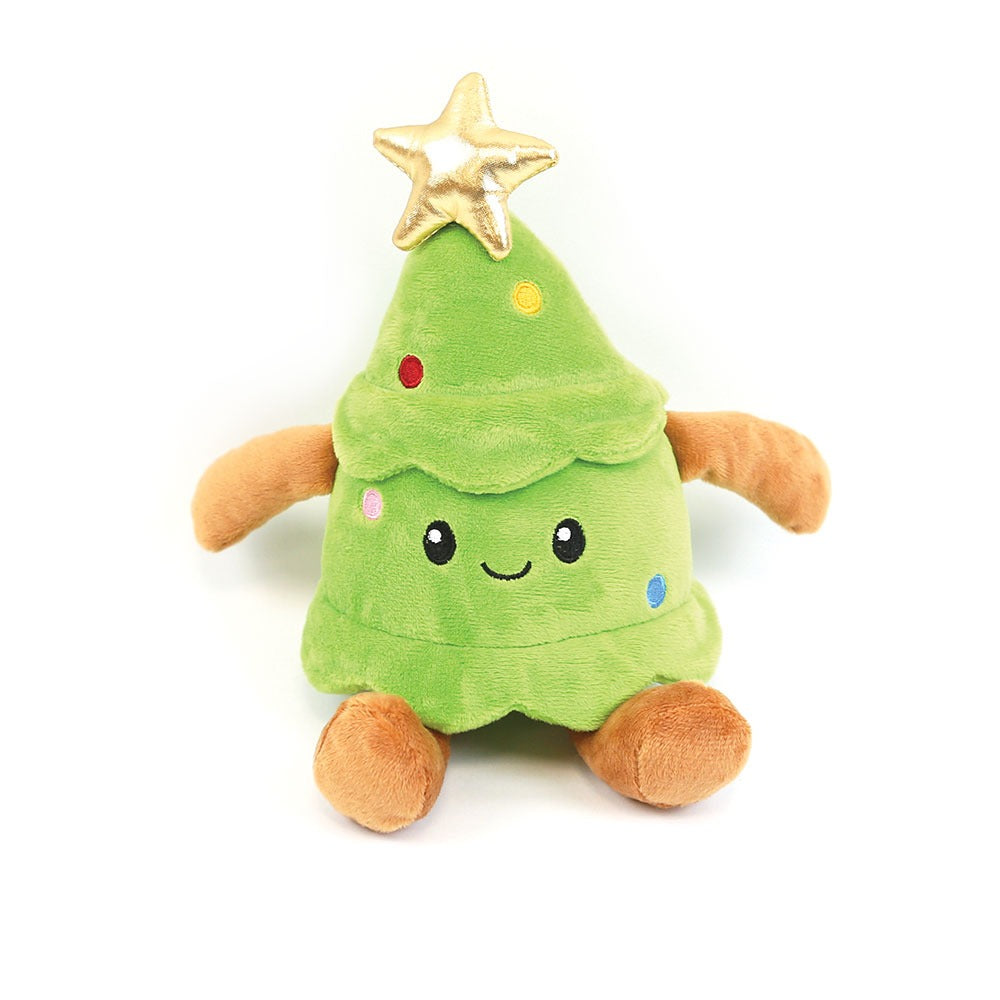 Front View of Happy Pet Kendall the Christmas Tree Dog Toy