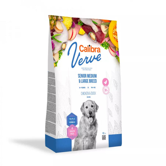 Calibra Dog Verve Grain Free Senior Medium/Large Chicken & Duck