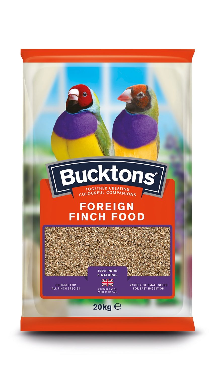 Front View of Bucktons Foreign Finch Food