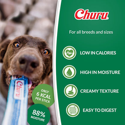 Ciao Churu 4 & 8 Pack Dog Treat - Chicken Recipe - 4 x 14g & 8 x 20g