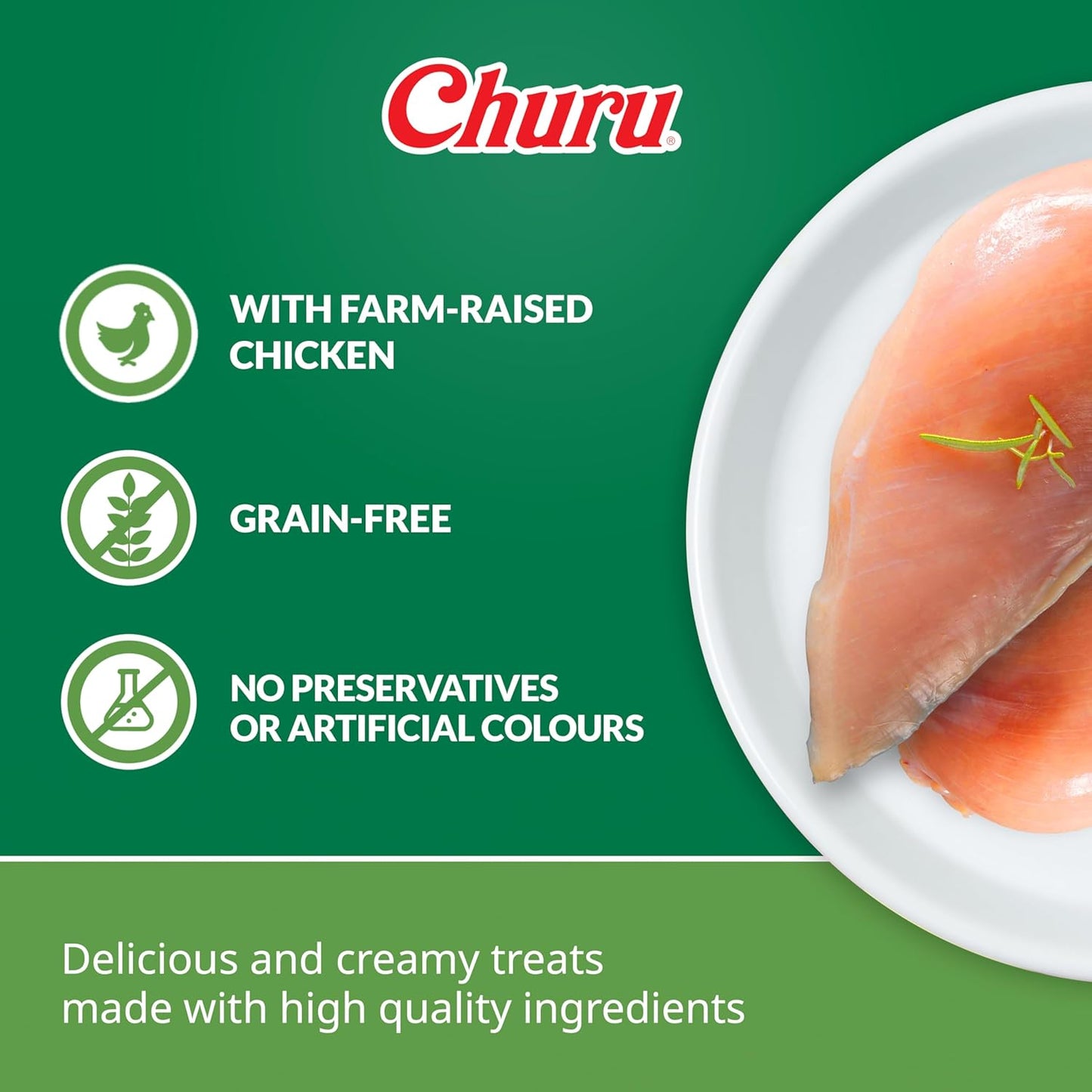 Ciao Churu 4 & 8 Pack Dog Treat - Chicken Recipe - 4 x 14g & 8 x 20g