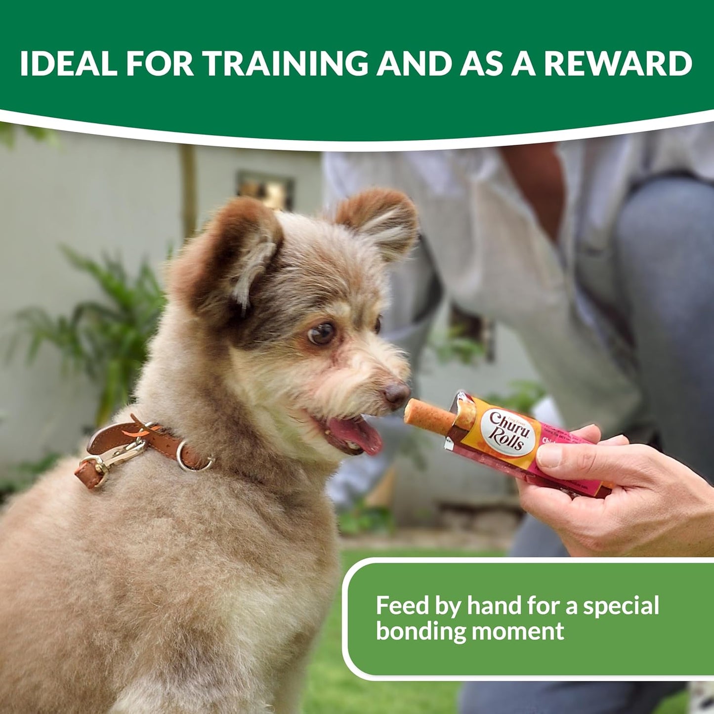 Churu Rolls 8 Pack Dog Treat - Chicken Recipe wraps Chicken with Salmon Recipe - 8 x 12g