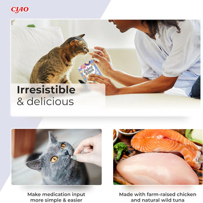Ciao Juicy Bites Cat Treat - Tuna & Chicken Flavour - 3 x 11.3g