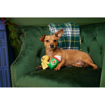 BARK Christmas Ginger Boy Brew Dog Toy - One Size