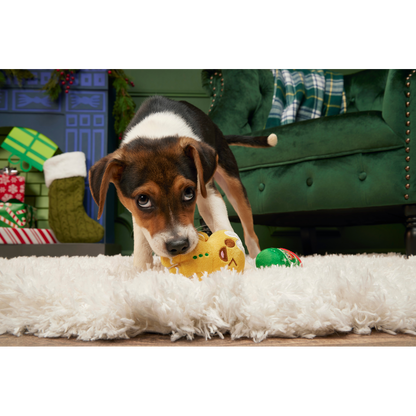 BARK Christmas Ginger Boy Brew Dog Toy - One Size