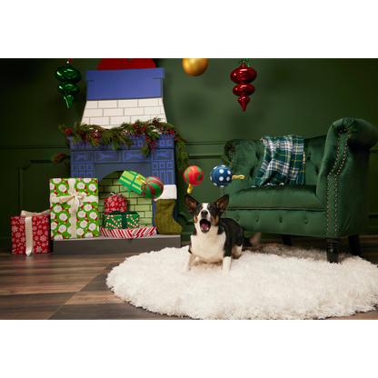 BARK Christmas Bauble Balls Dog Toy - One Size