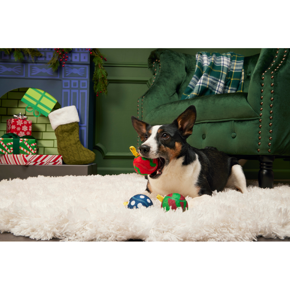 BARK Christmas Bauble Balls Dog Toy - One Size