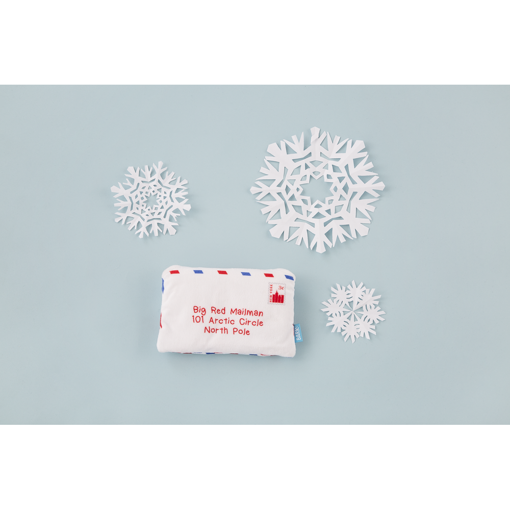 BARK Christmas Letter To Santa Paws Dog Toy - One Size