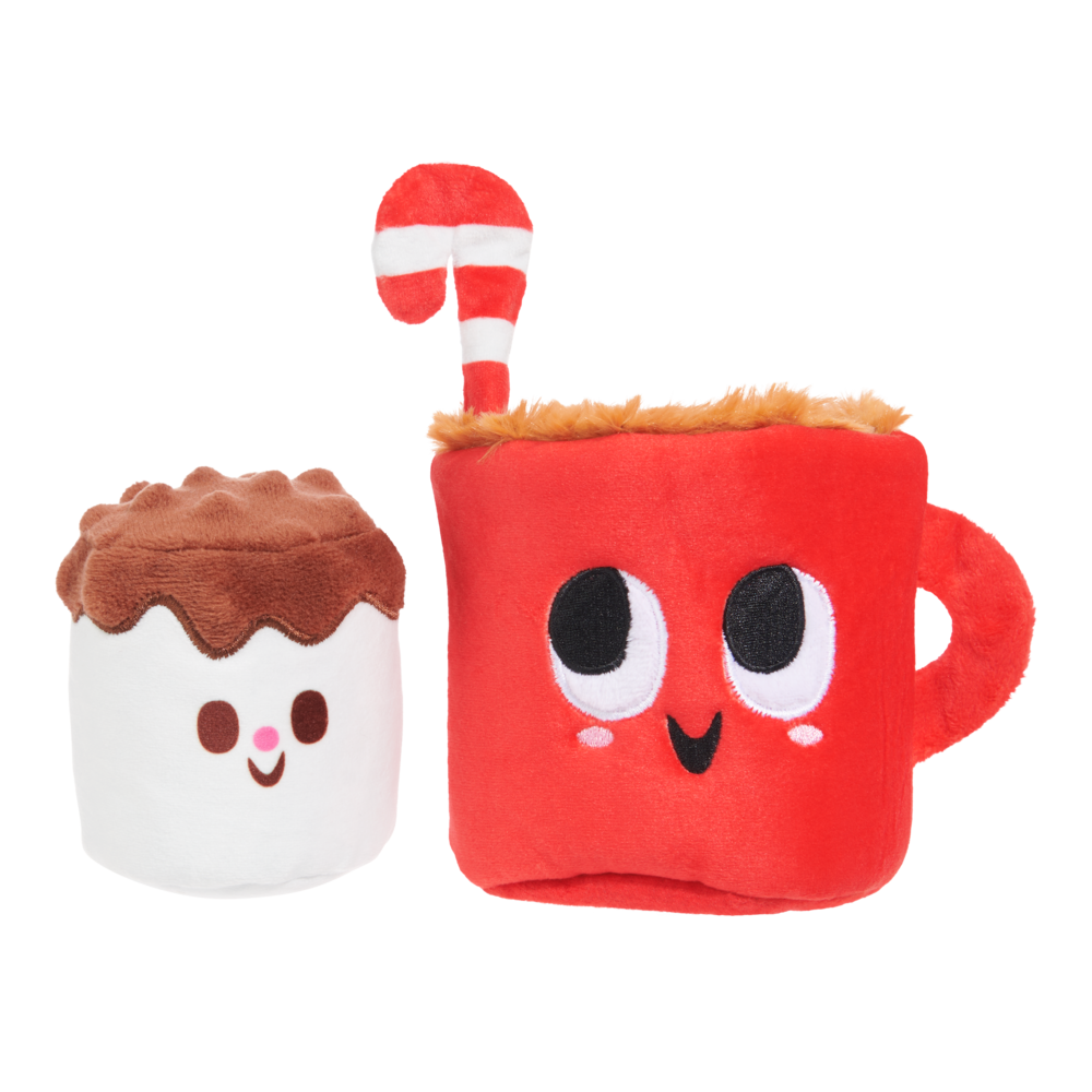 Front View of BARK Christmas Marshal & Coco Dog Toy - One Size