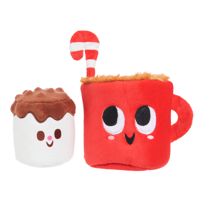 Front View of BARK Christmas Marshal & Coco Dog Toy - One Size