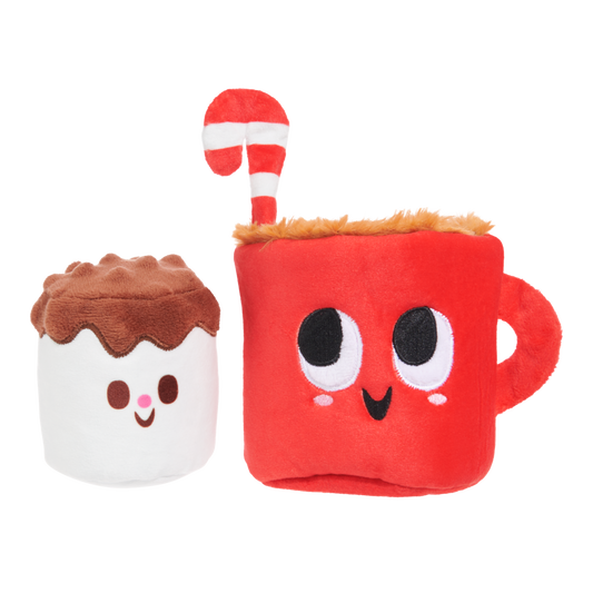 Front View of BARK Christmas Marshal & Coco Dog Toy - One Size