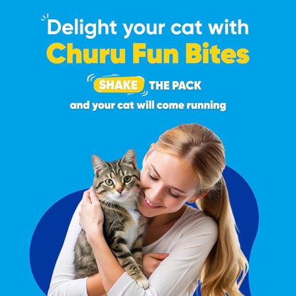 Ciao Churu Fun Bites Cat Treat - Chicken Recipe Wraps Chicken with Pumpkin Recipe - 8 x 12g