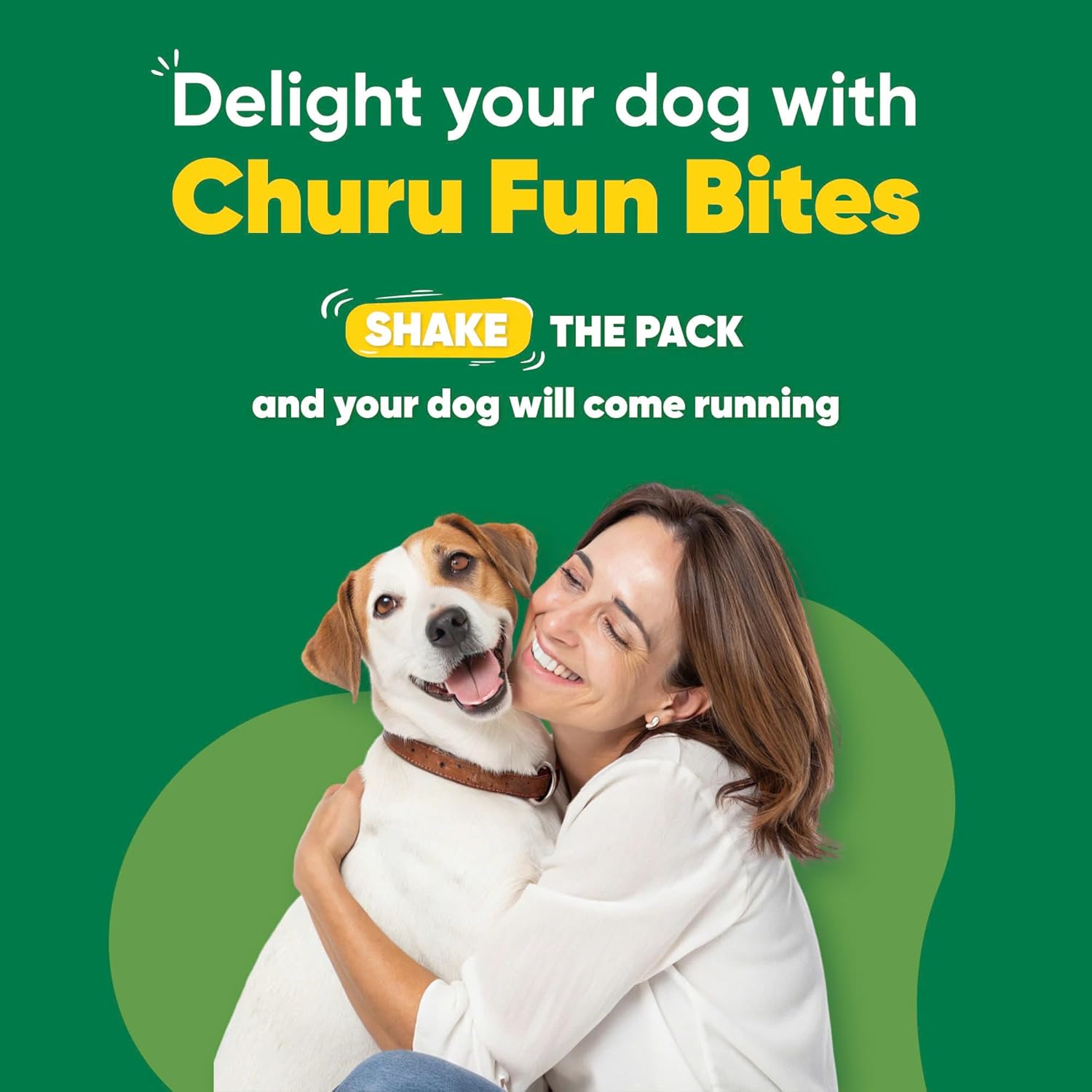 Churu Fun Bites Dog Treat - Chicken Recipe wraps Chicken with Sweet Potato Recipe - 8 x 12g