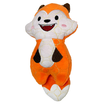 Bite Force Kevlar Tough Plush Fox Squeak and Crinkle Dog Toy