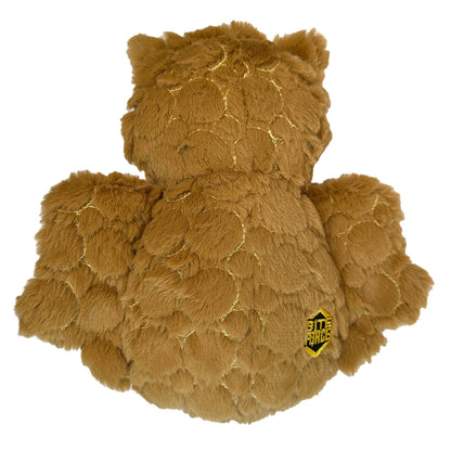Bite Force Kevlar Tough Plush Owl Crinkle and Squeak Dog Toy