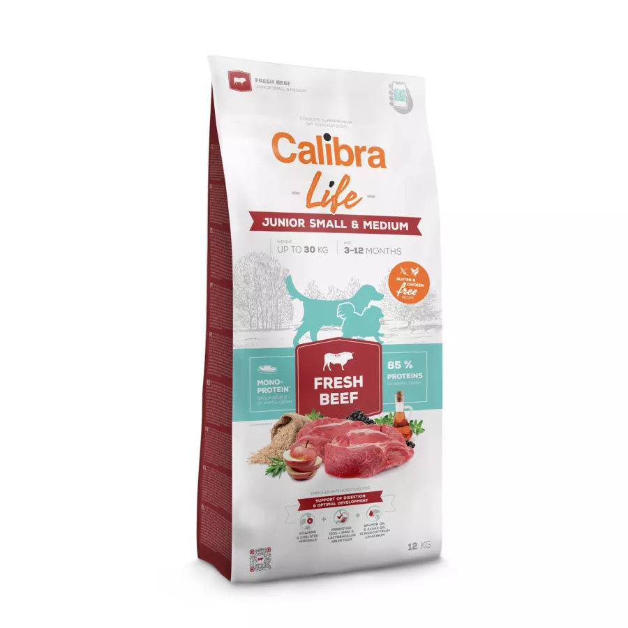 Calibra Dog Life Junior Small & Medium Fresh Beef