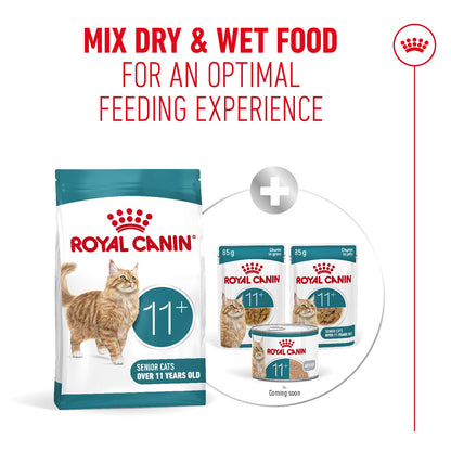 Royal Canin Ageing 11+ Senior Dry Cat Food - 400g, 2kg & 4kg