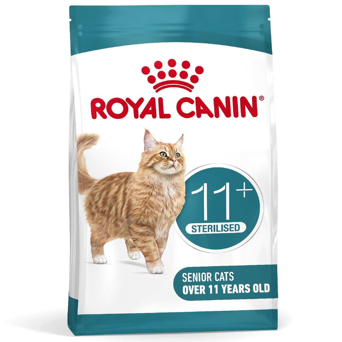Front View of Royal Canin Sterilised Ageing 11+ Senior Dry Cat Food - 400g, 2kg & 4kg