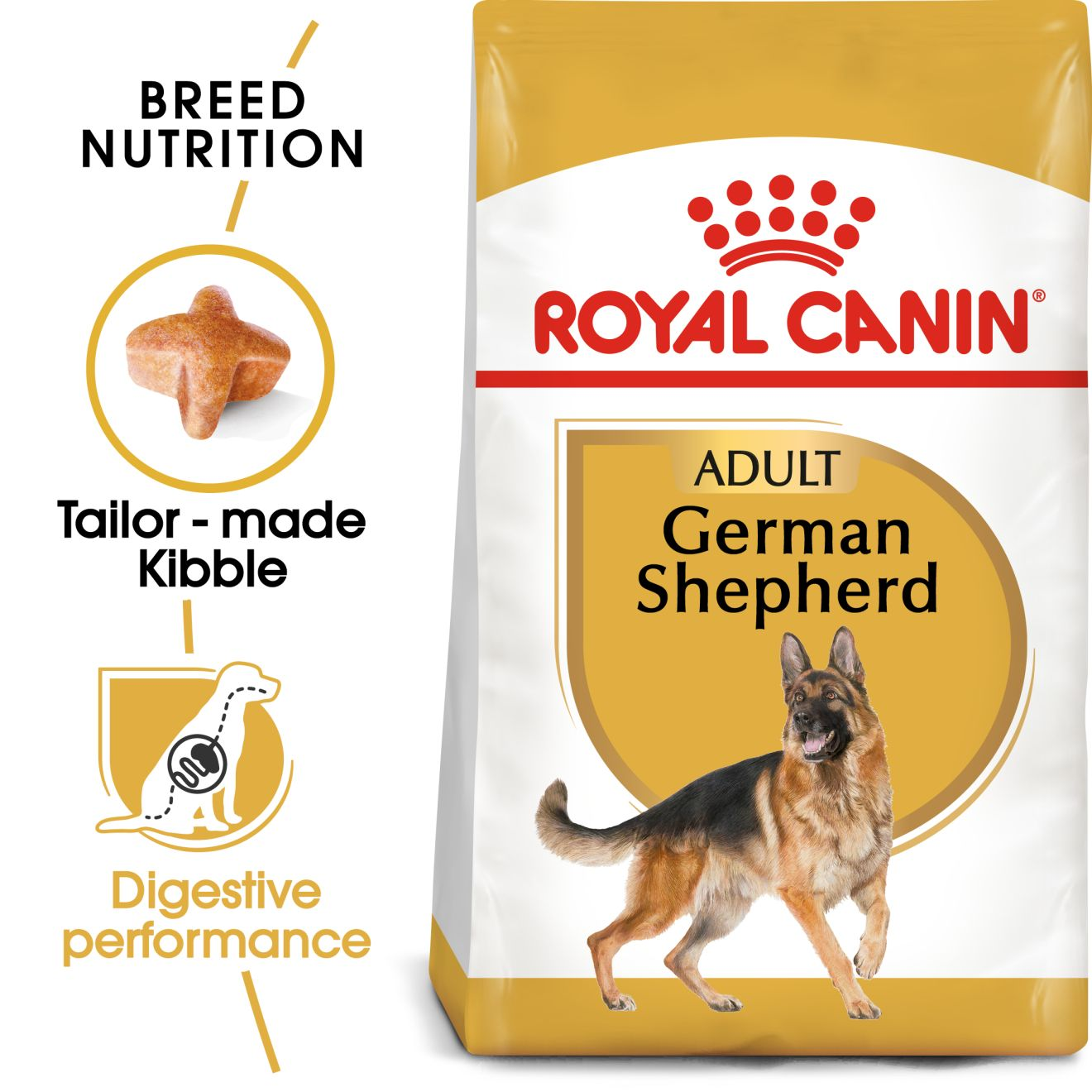 Royal Canin German Shepherd Adult Dry Dog Food - 15kg