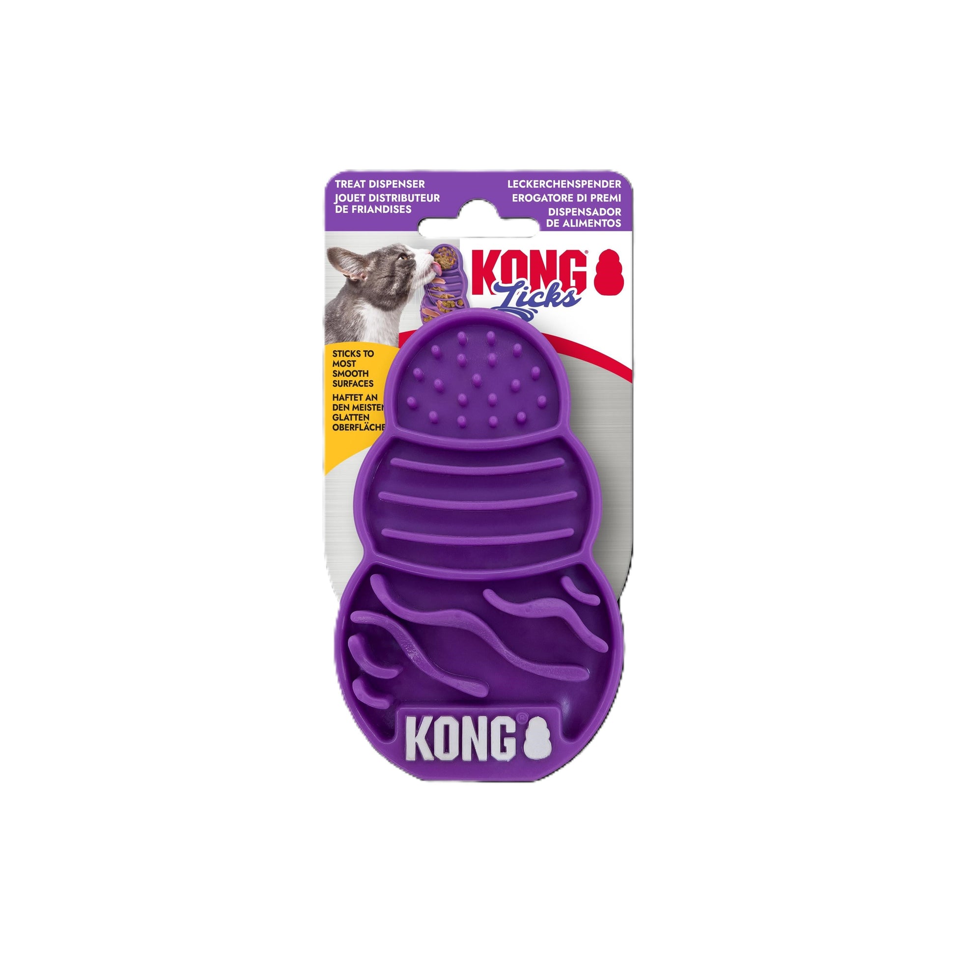 Front View of KONG Licks Kitty Small Cat Toy - Small