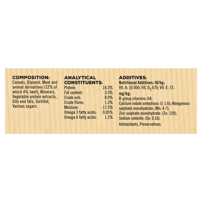 Bakers Meaty Twists Medium Dog Treats with Beef - 180g