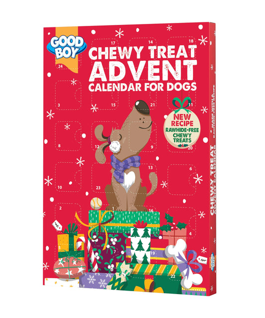 Front View of Good Boy Christmas Chewy Advent Treat for Dogs
