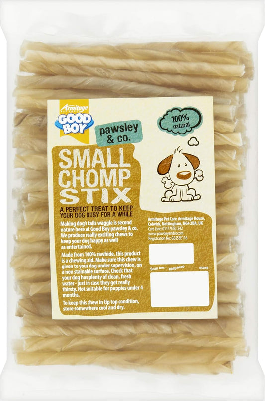 Good Boy Pawsley & Co Rawhide Chew Small Chomp Stix Dog Treats