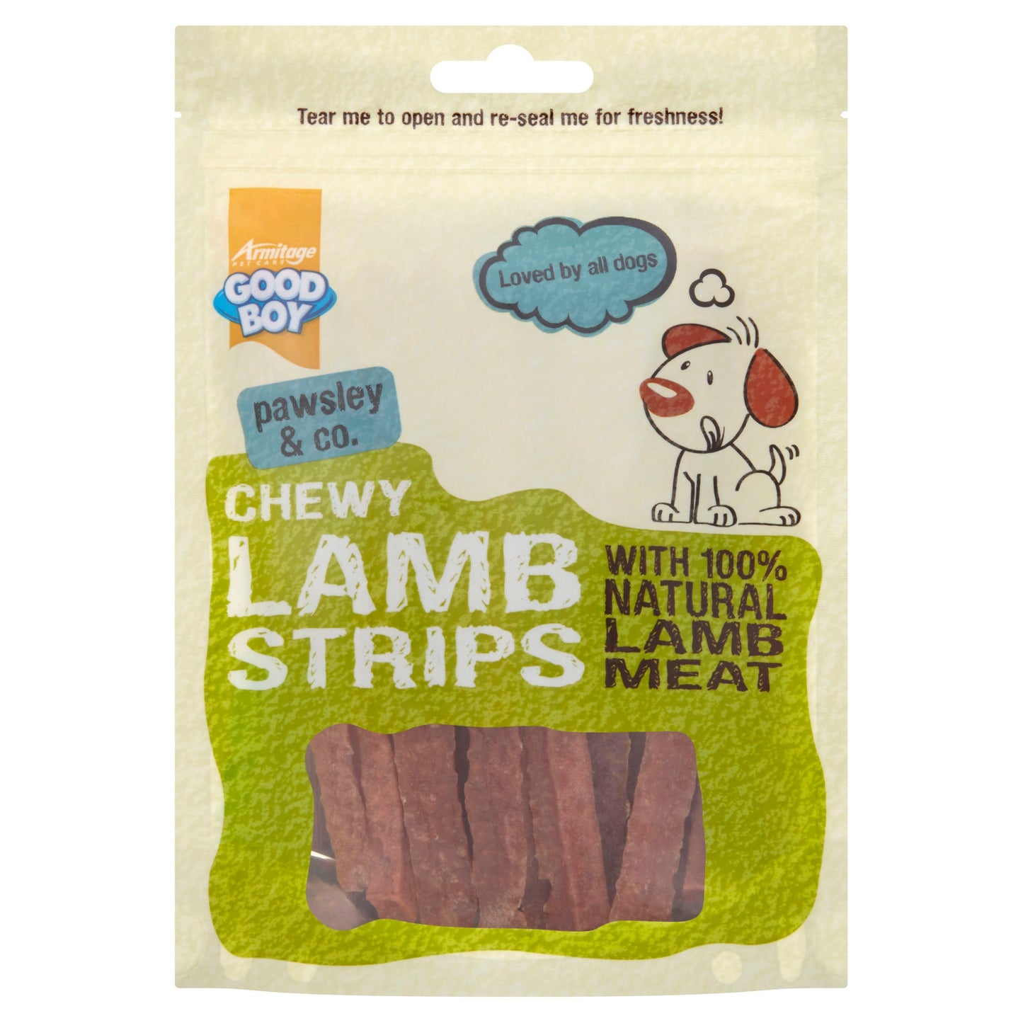 Good Boy Pawsley & Co Chewy Lamb Strips Dog Treats