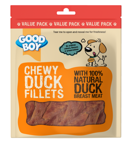 Good Boy Chewy Duck Fillets Dog Treats