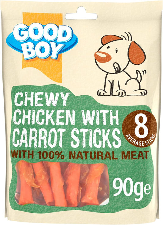 Good Boy Pawsley & Co Chewy Chicken with Carrot Sticks Dog Treats