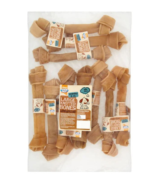 Good Boy Pawsley & Co Rawhide Chew Large Knotted Bones Dog Treats