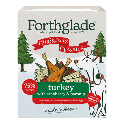 Forthglade Christmas Dinners Grain-free Adult Wet Dog Food - Turkey - 395g