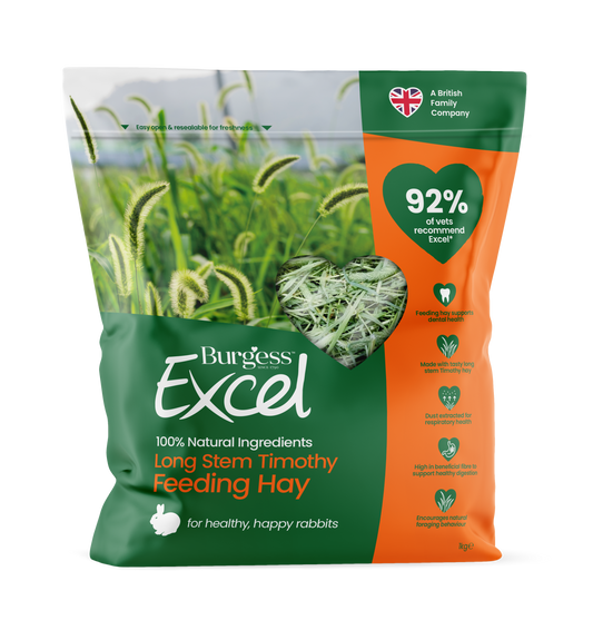 Burgess Excel Long Stem Timothy Feeding Hay for Rabbits