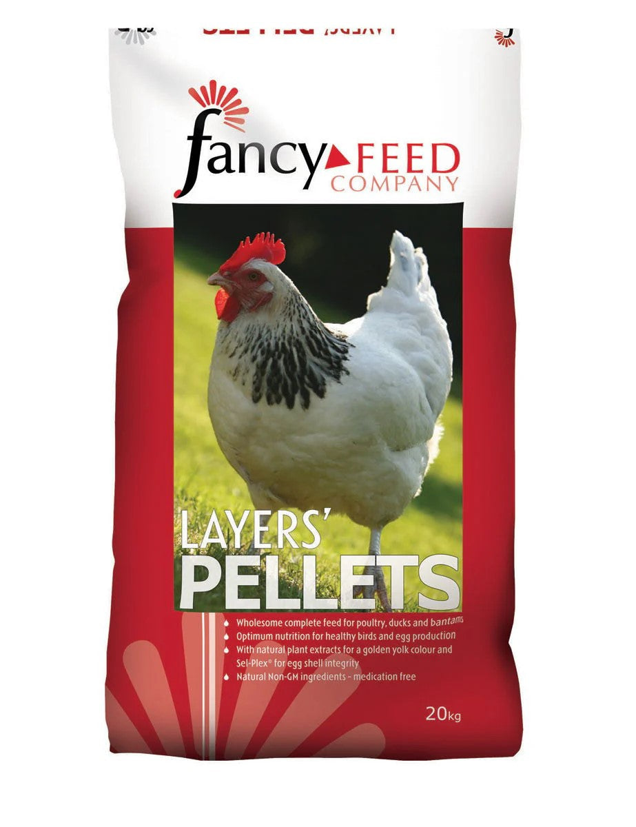 Front View of Fancy Feeds Layers' Poultry Pellets & Nuggets - 20kg