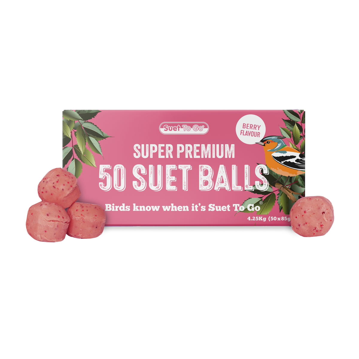 Suet to Go Suet Balls Berry Refill Super Premium Wild Bird Food