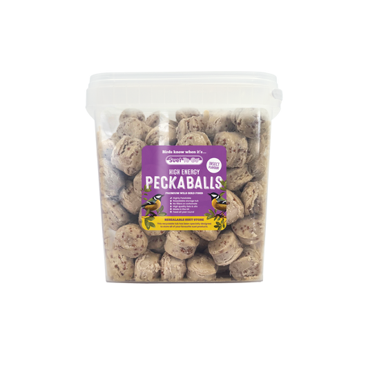 Front View of Suet to Go Suet Balls Peckaballs Wild Bird Food - Insect - 3kg