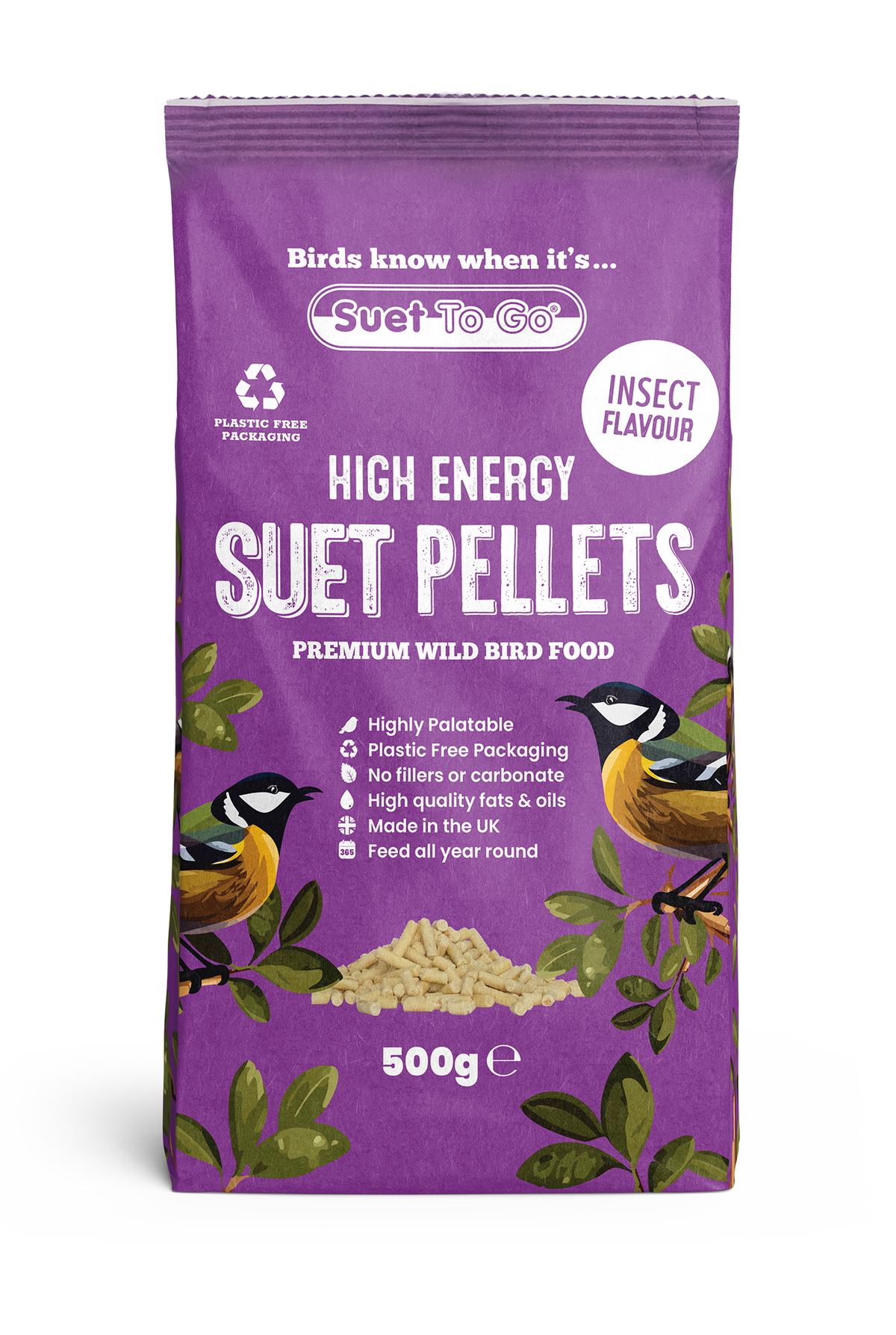 Suet To Go Pellets Insect 500g