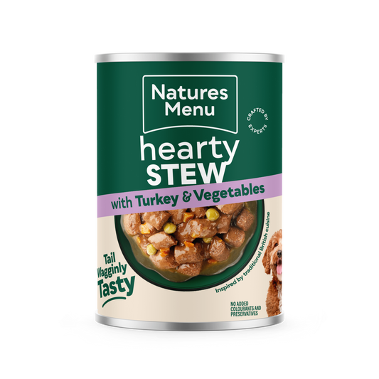 Natures Menu Hearty Stew Wet Dog Food Cans - Turkey & Vegetables
